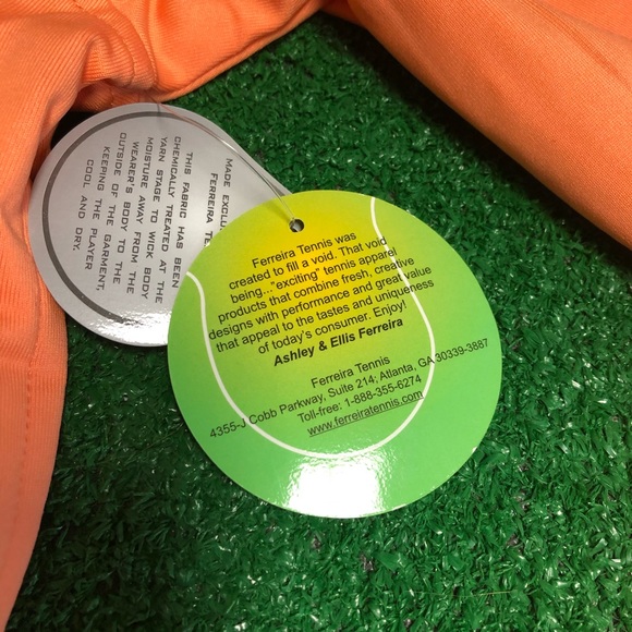 NWT Ferreira activewear workout exercise tennis jacket, full zip, snap sleeves - Picture 6 of 16